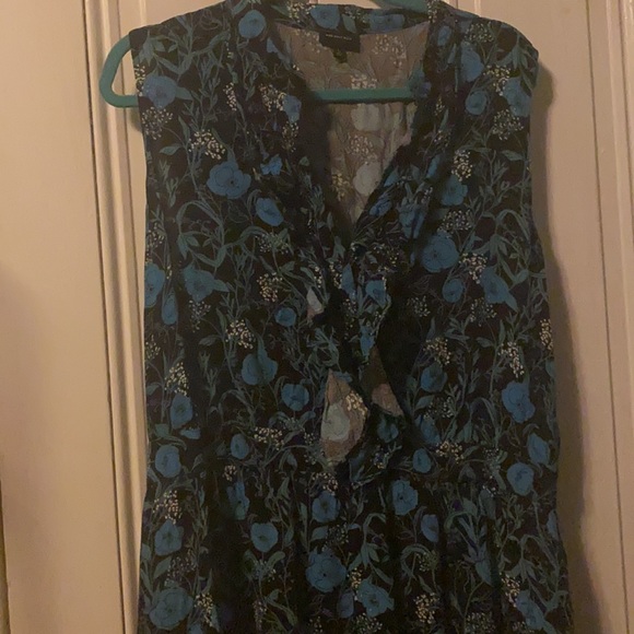 Who what wear black and blue poppy midi dress - Picture 4 of 5
